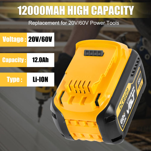 2 Pack 12.0Ah Replacement Battery G25504
