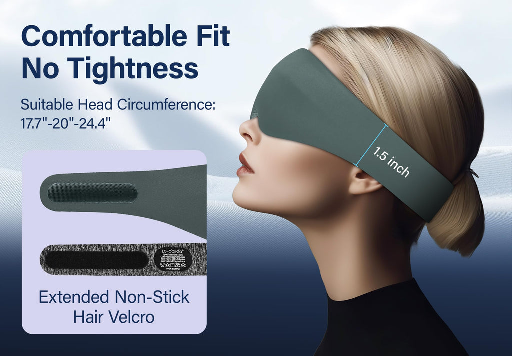 Silk Sleep Mask with Bluetooth Headphones S489