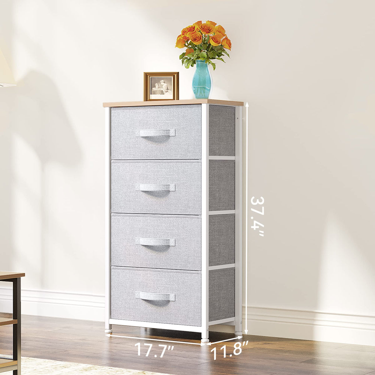 4 Drawer Fabric Storage Dresser U825