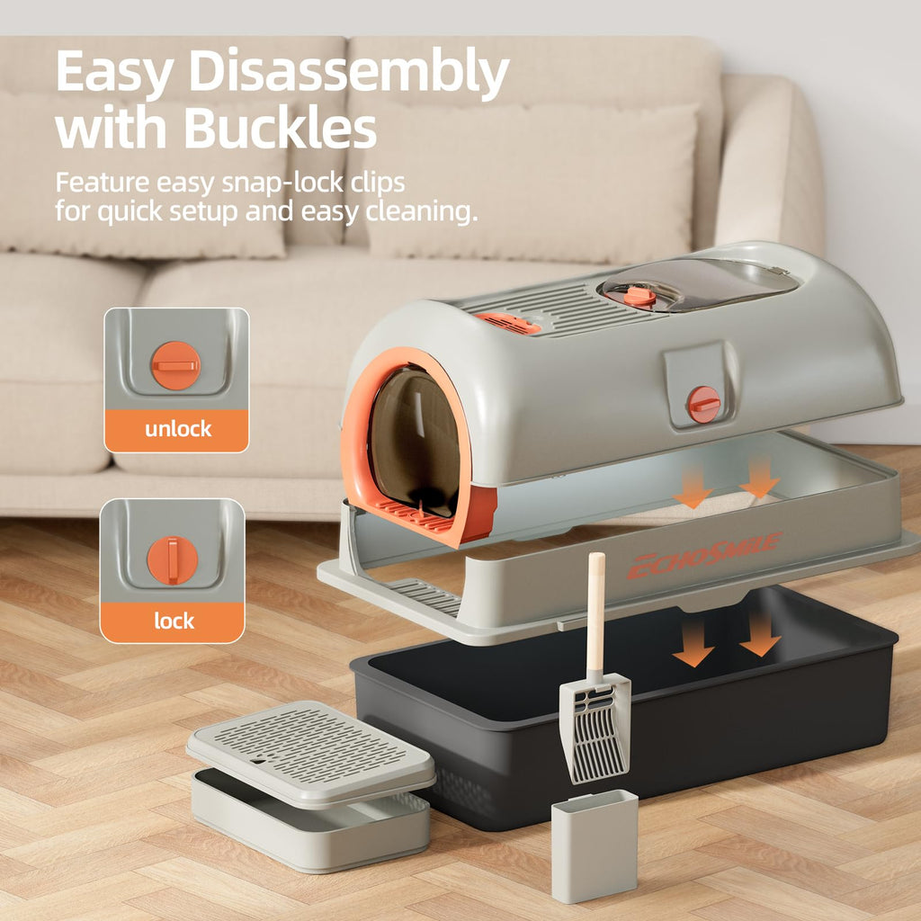 Stainless Steel Cat Litter Box with Lid P50719