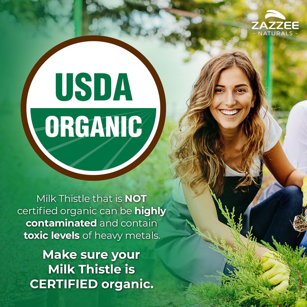 Organic Milk Thistle 30:1 Extract 120 Capsules D505868