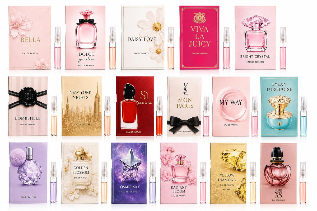 Perfume Discovery Set 10-Piece Fragrance Mini Vial Sampler Kit V9126