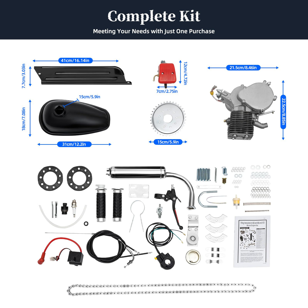 100CC 2 Stroke Bicycle Engine Kit B147481