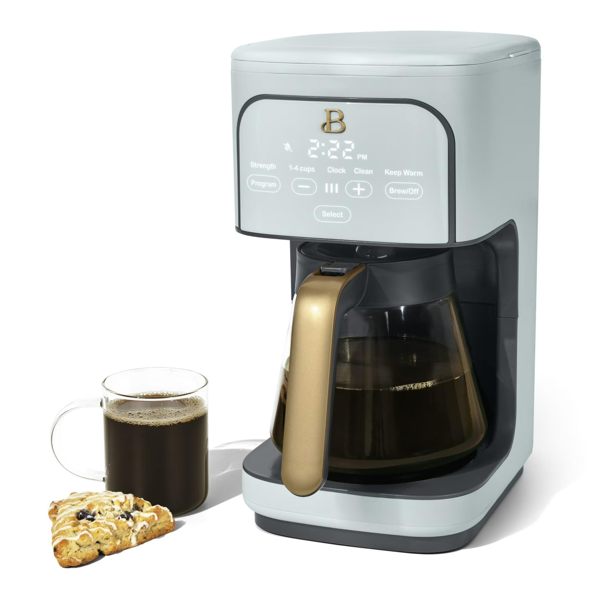 12-Cup Programmable Coffee Maker with Glass Carafe T82721