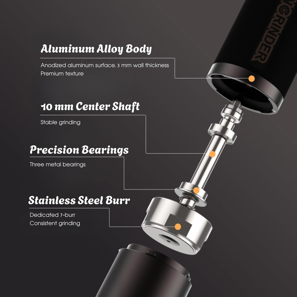 Manual Stainless Burr Coffee Grinder N414030