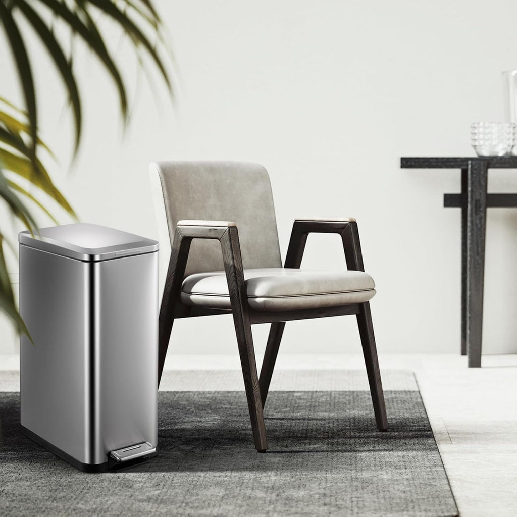50L Slim Stainless Steel Kitchen Trash Can L19099
