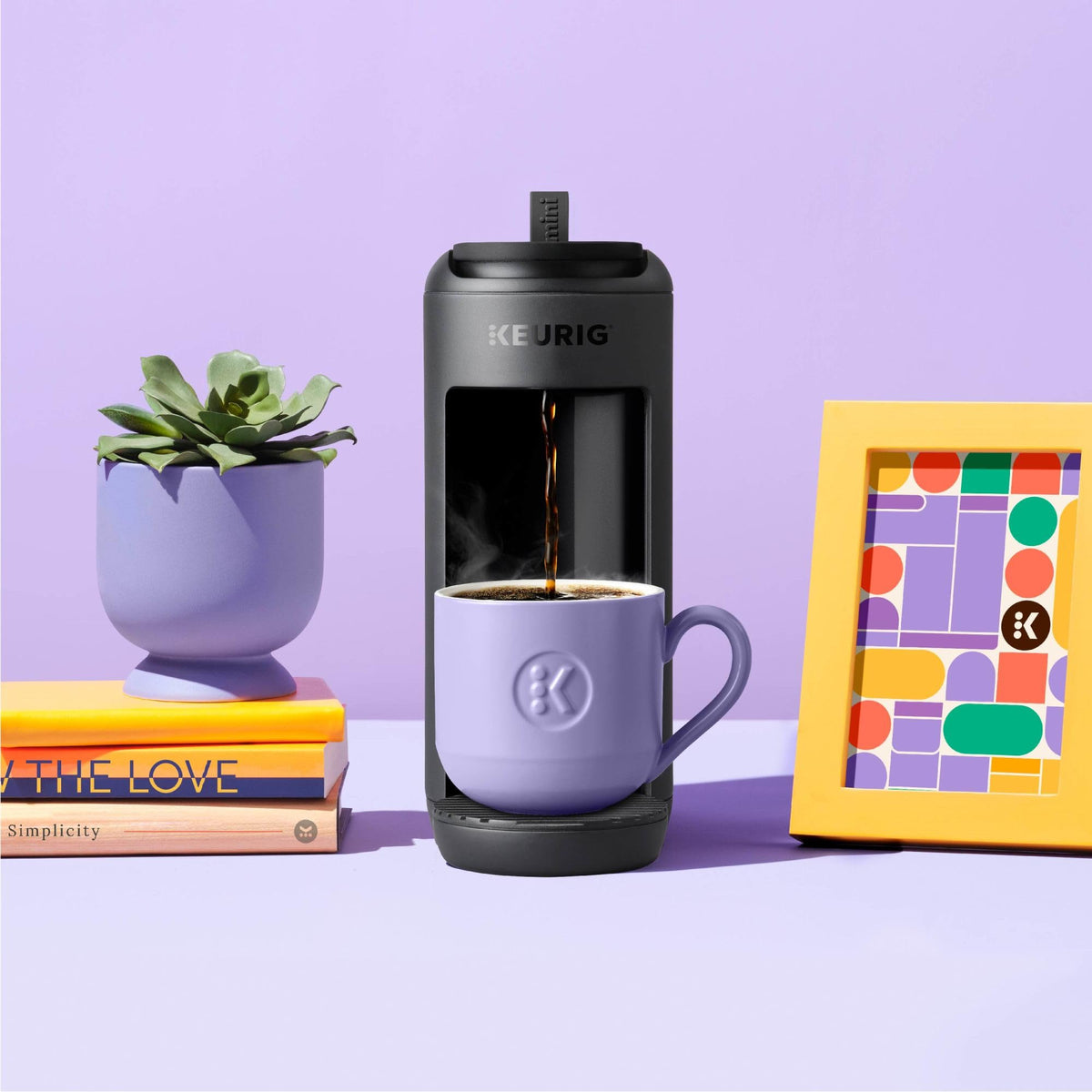 Single Serve K-Cup Pod Coffee Maker, Black Q815