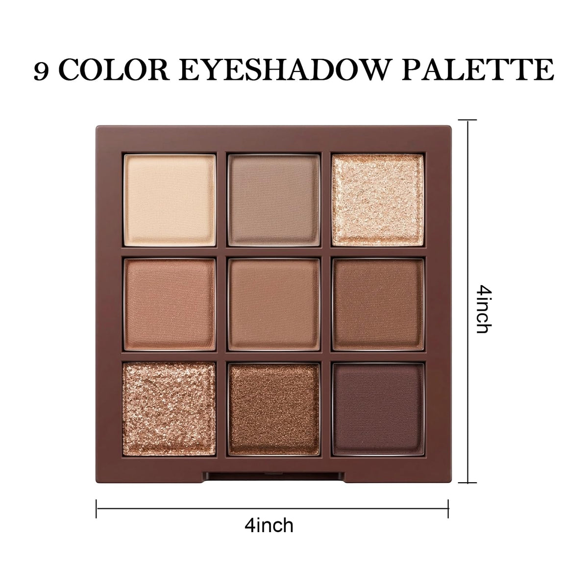 9 Colors Matte Shimmer Glitter Eyeshadow Palette Y7288