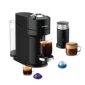 Black Coffee Machine with Milk Frother S32545