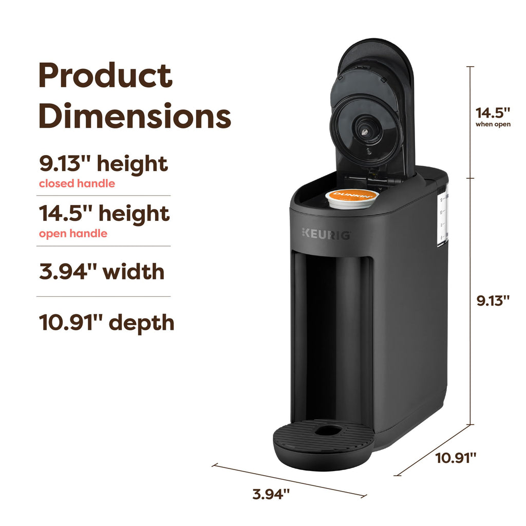 Single Serve K-Cup Pod Coffee Maker, Black Q815