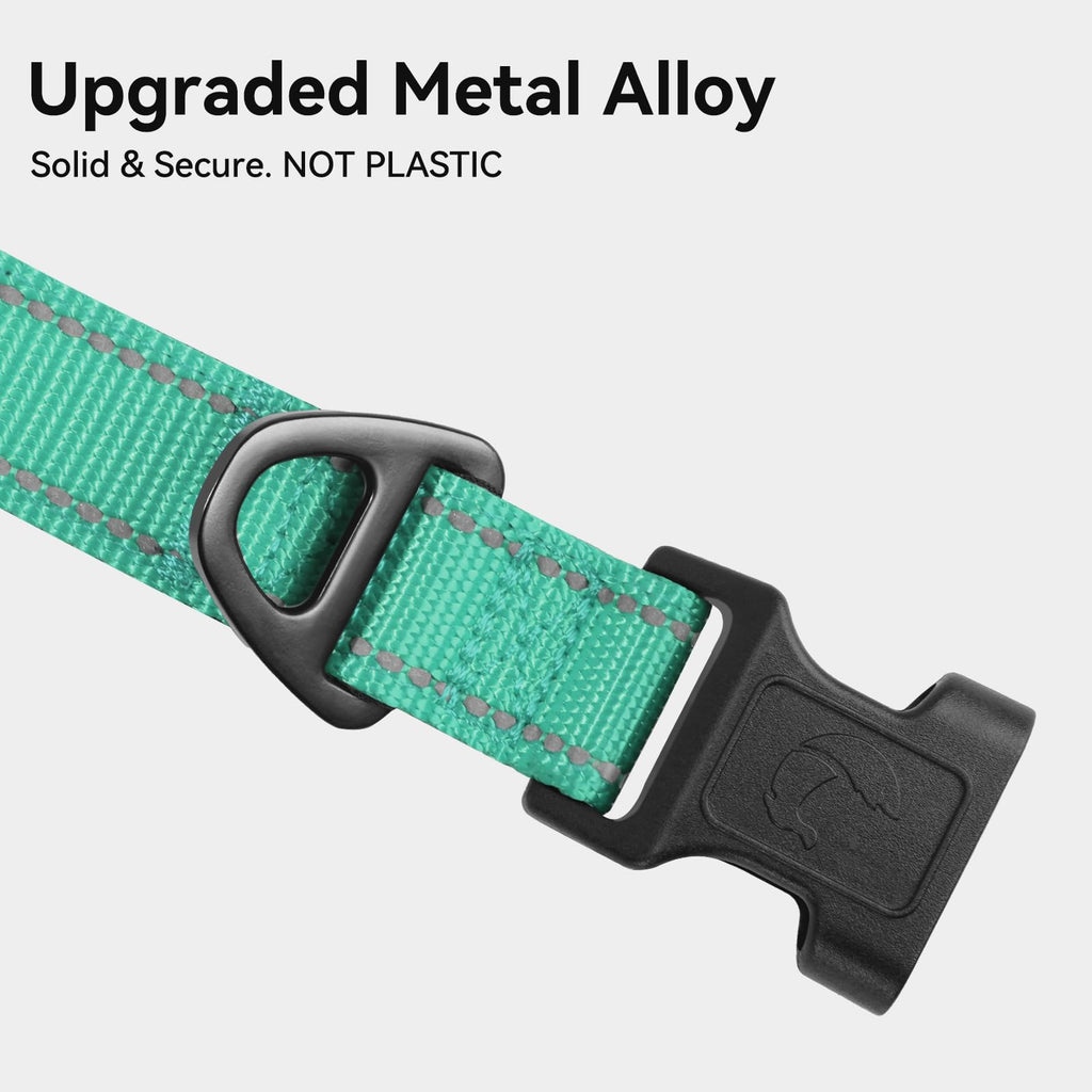 Reflective Adjustable Neoprene Padded Dog Collar V57176