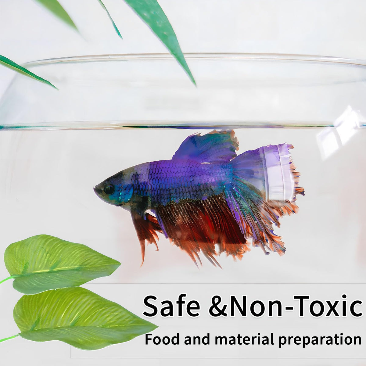 Betta Fish Leaf Hammock, 2 PCS Aquarium Decor N3966