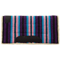 Acrylic Saddle Pad 22" L x 22" W Pink/Purple Stripe R868406
