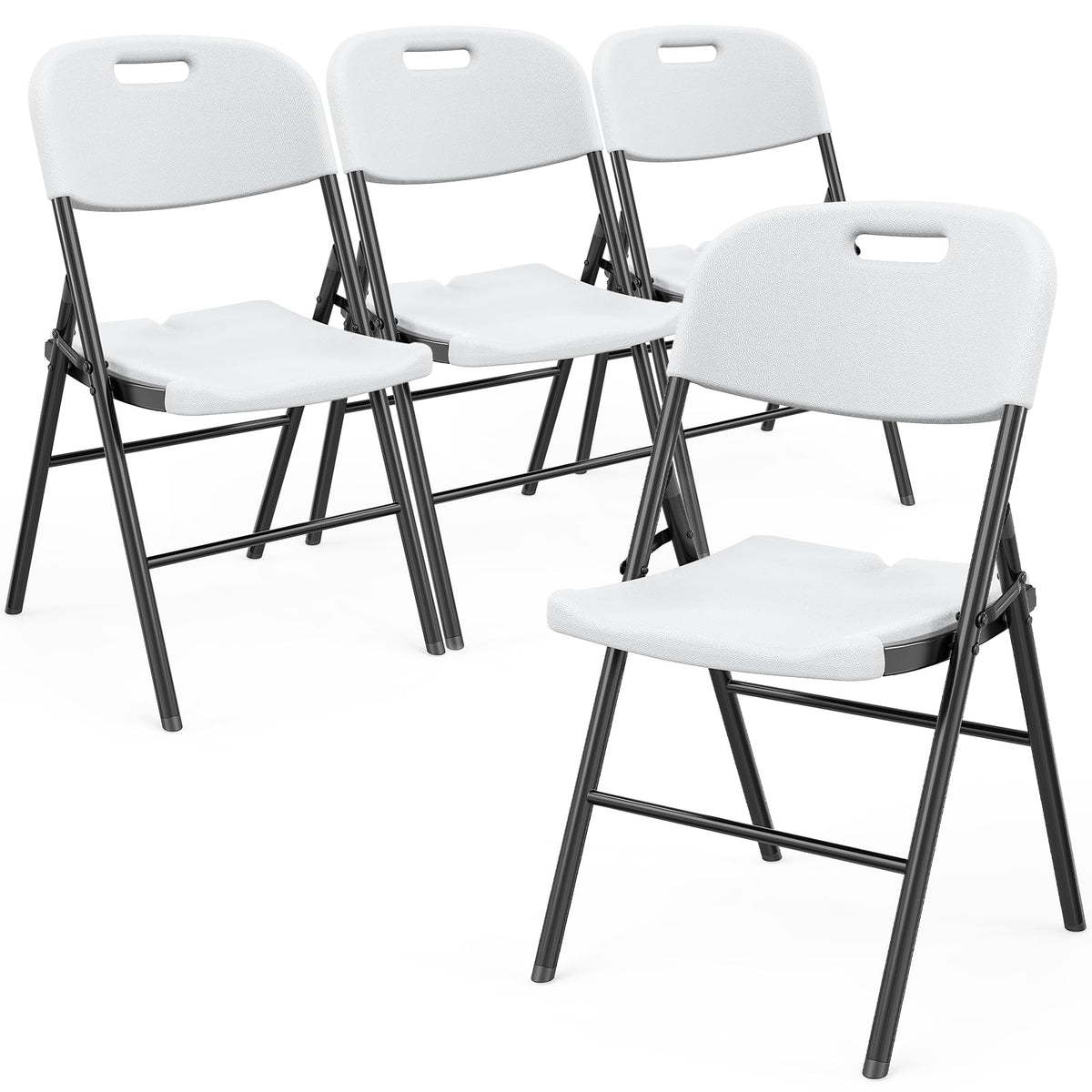 White 4 Pack Folding Chairs K45126
