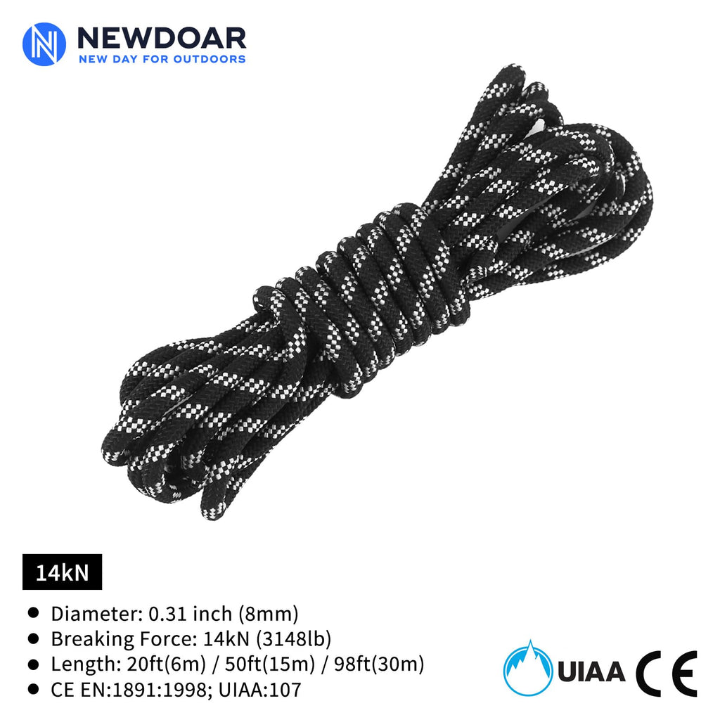 8mm 10mm Double Braid Climbing Rope R9664