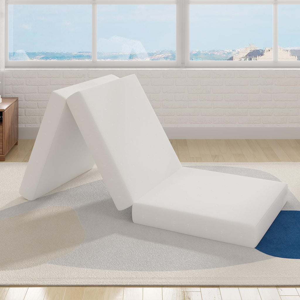 4 Inch Memory Foam Tri-fold Mattress Topper W8203