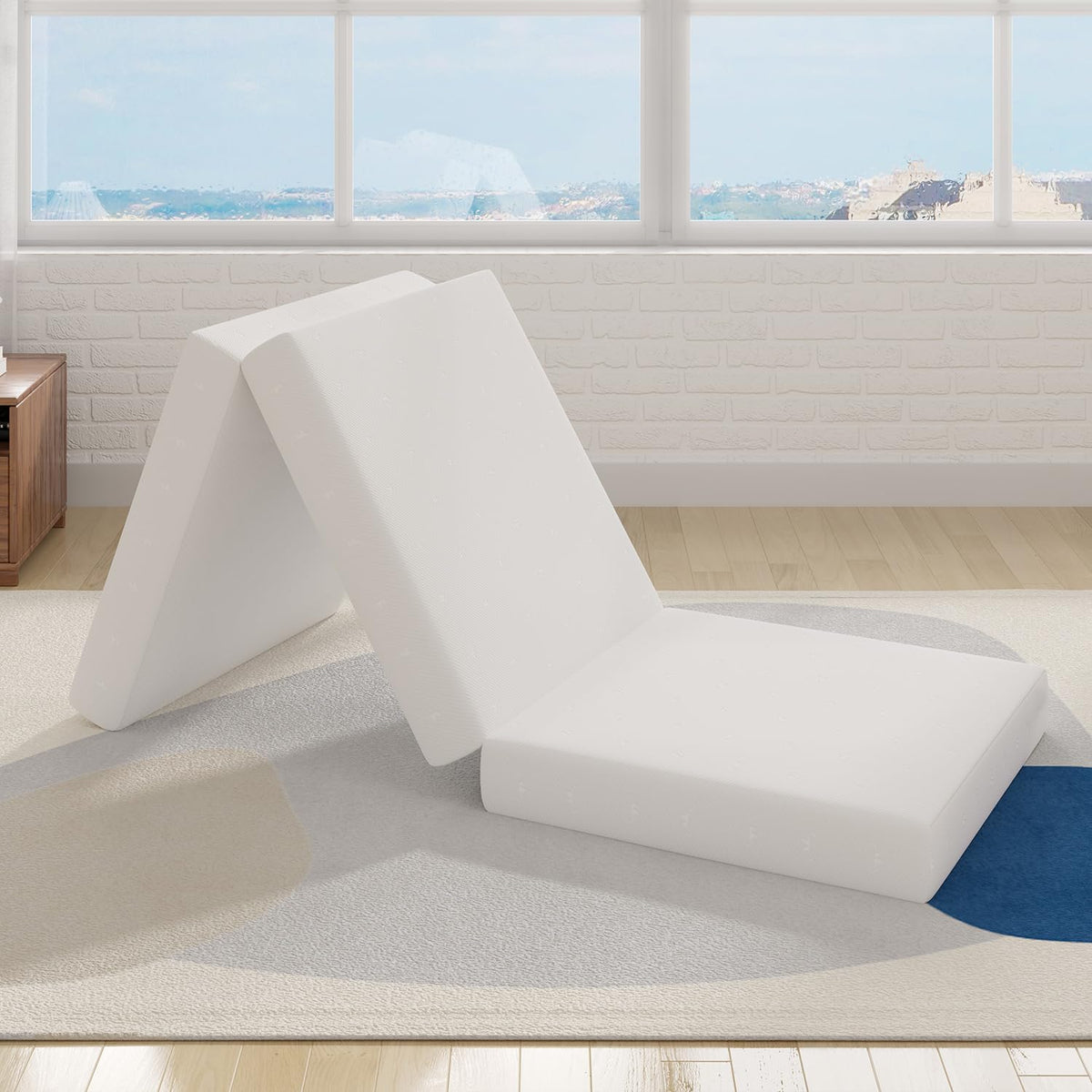 4 Inch Memory Foam Tri-fold Mattress Topper W8203