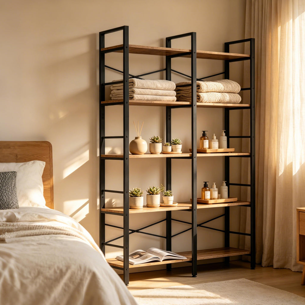 5 Tier Bookshelf with 10 Open Shelves Z368794