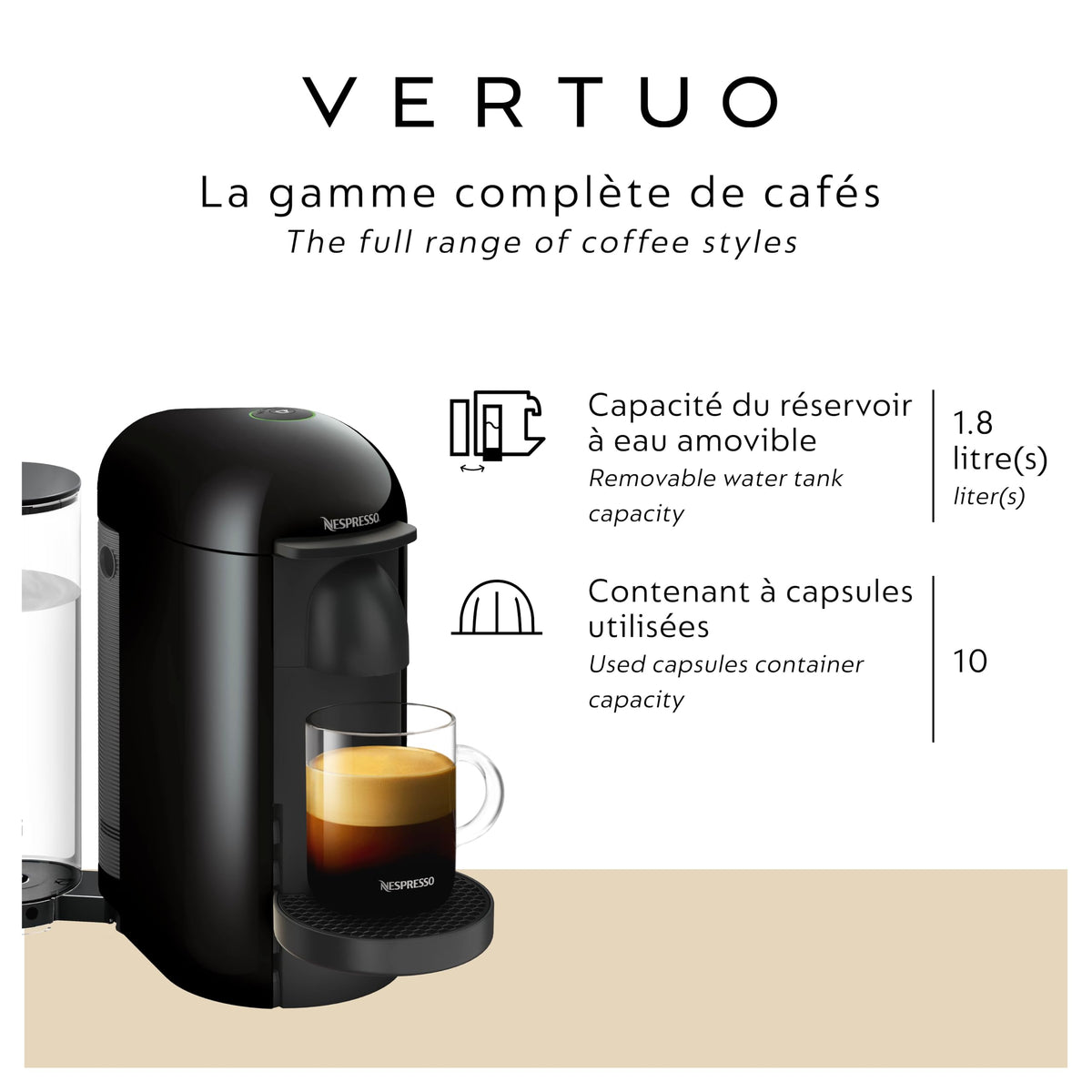 Ink Black Coffee and Espresso Maker E77475