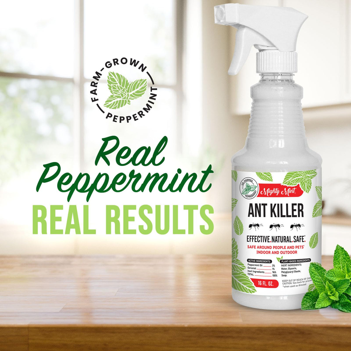 Peppermint Oil Ant Killer Spray, 16 oz G82526