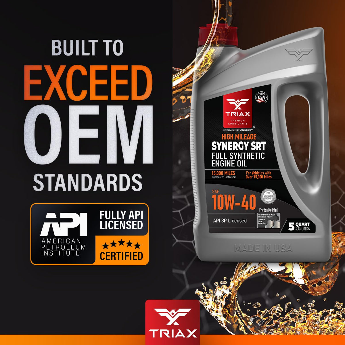 10W-40 Full Synthetic Engine Oil 5 Quart R231