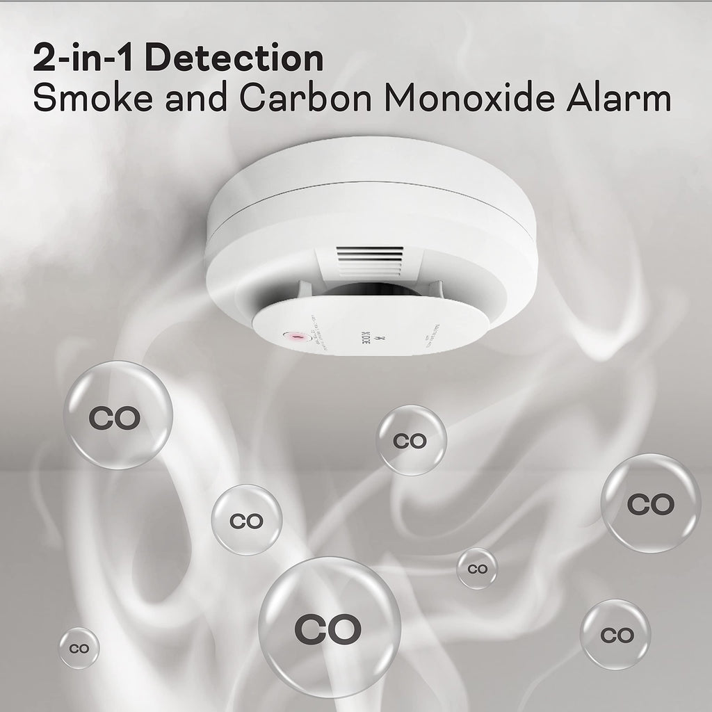 Hardwired Smoke & Carbon Monoxide Detector, 4 Pack Z903732