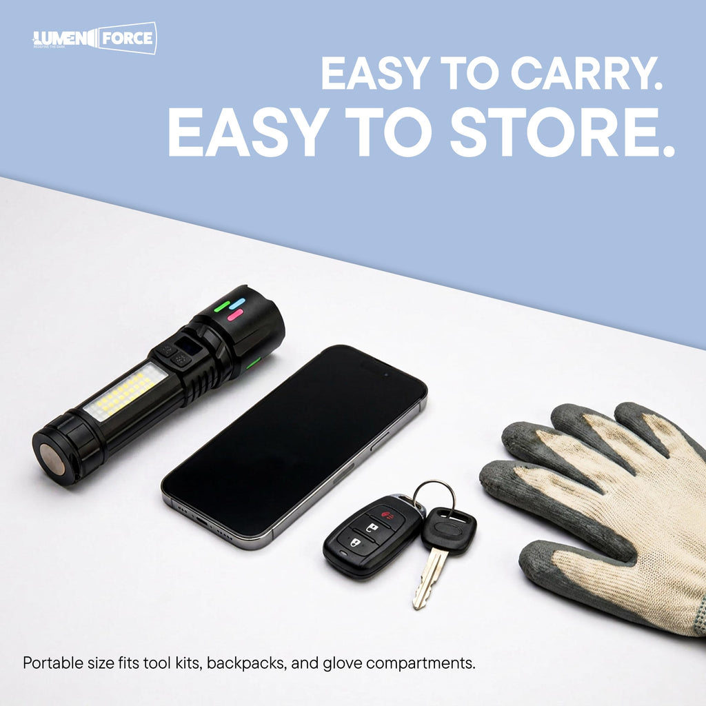Magnetic Rechargeable Flashlight 1000 Lumen USB-C D702