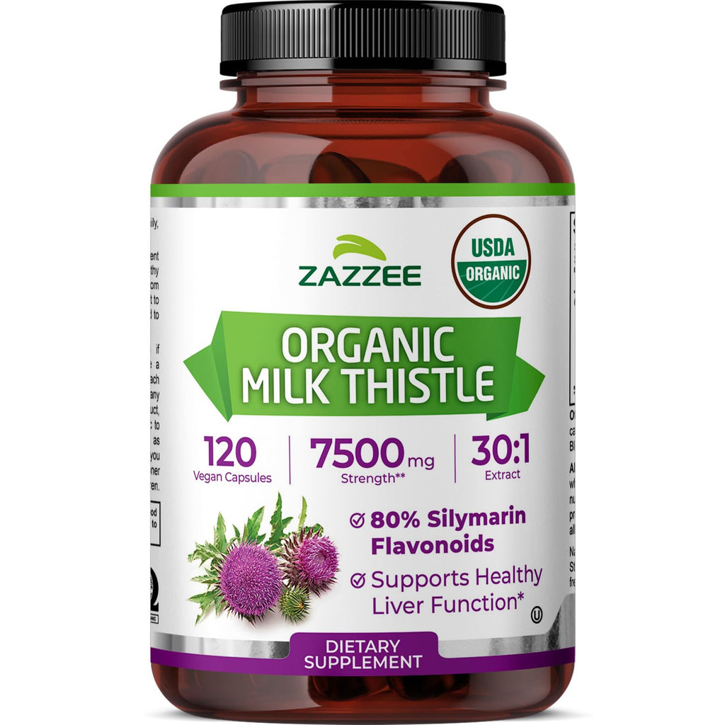 Organic Milk Thistle 30:1 Extract 120 Capsules D505868