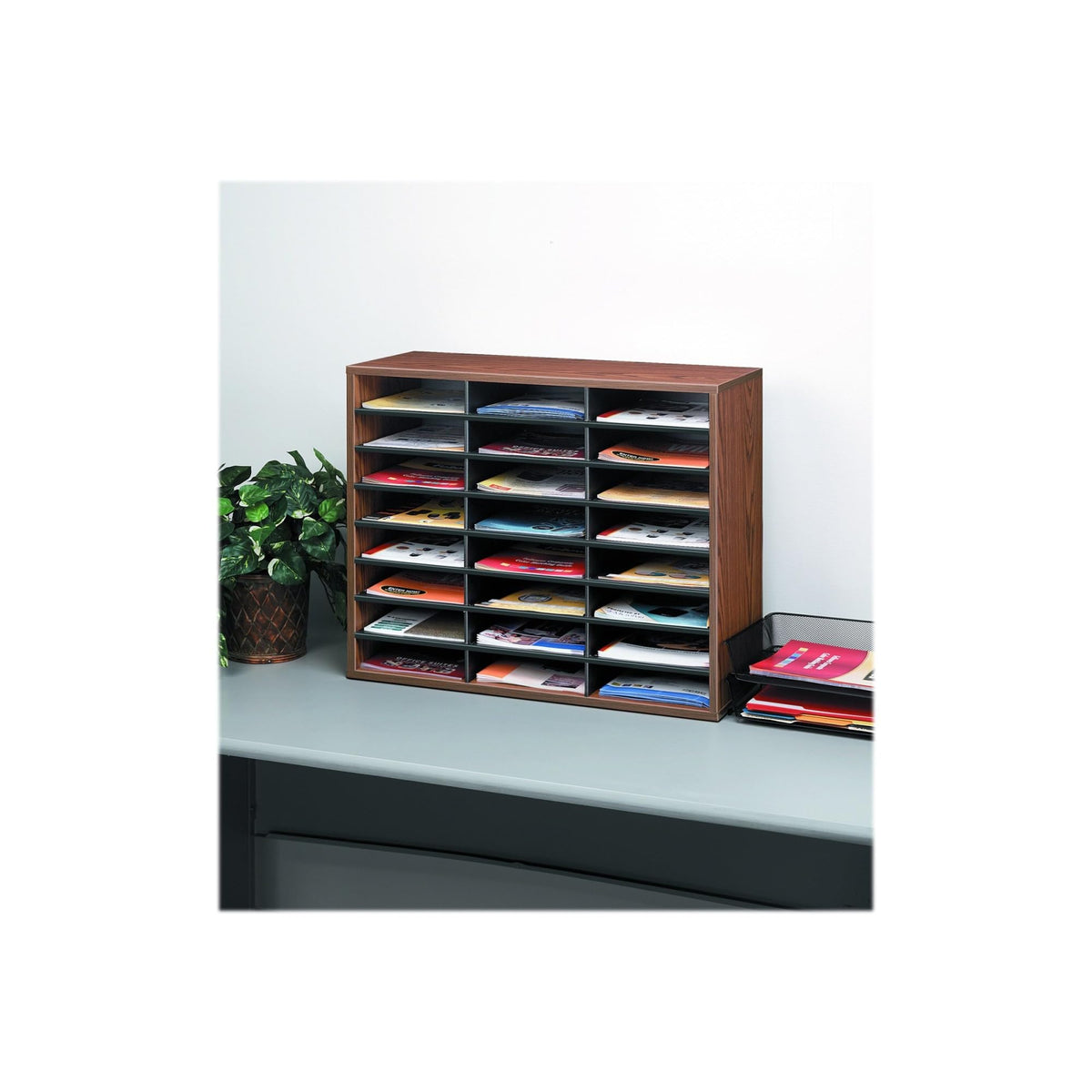 24-Compartment Letter Size Literature Organizer J2163
