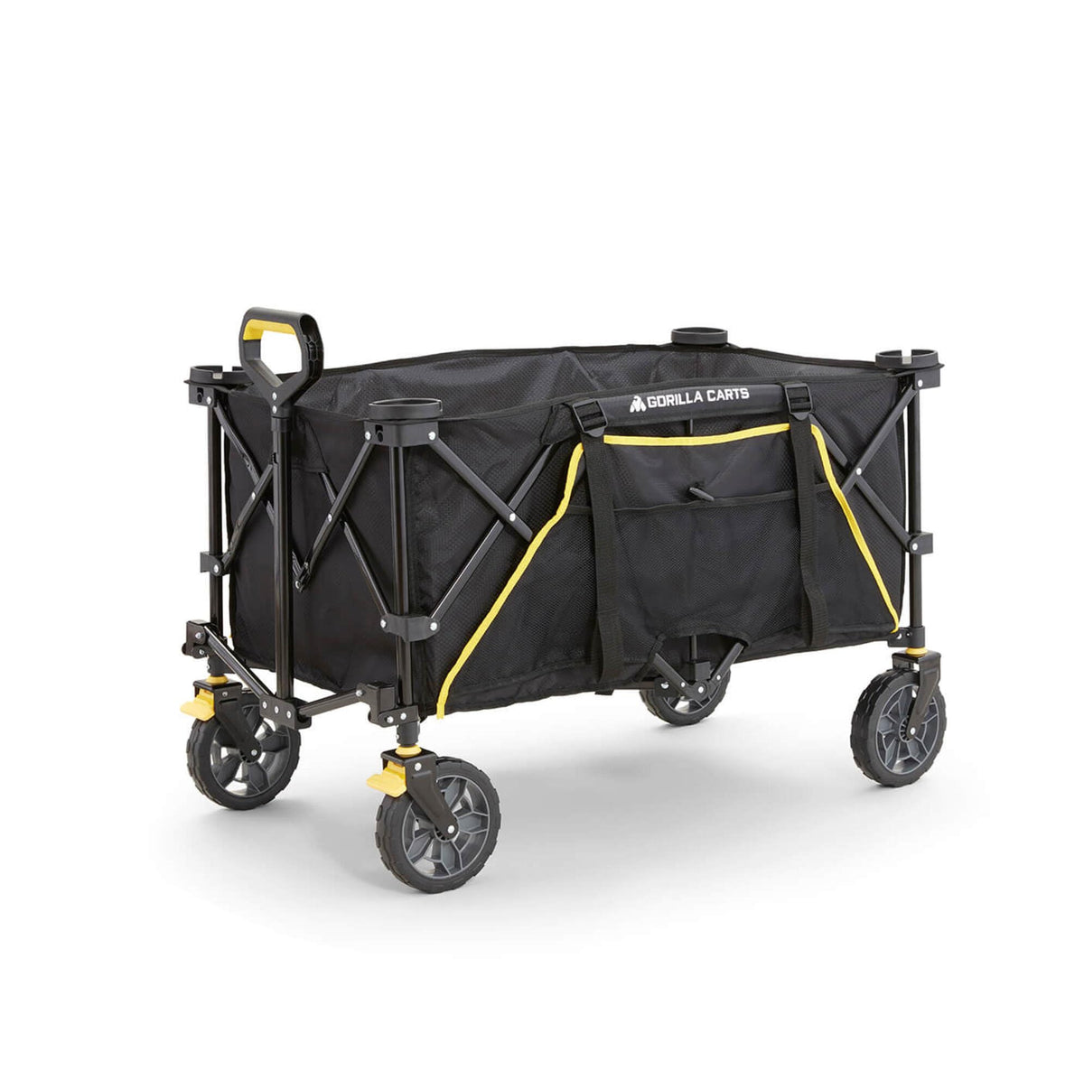 Collapsible Folding Outdoor Utility Wagon, 7 Cu Ft, Black Z12985