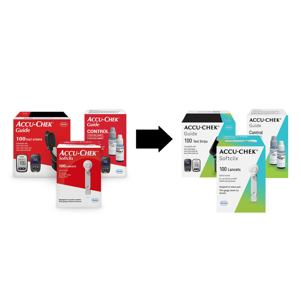 Guide Test Strips and Lancets Bundle, 100 Strips P8872
