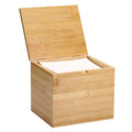 Bamboo Facial Towel Holder with Lid C540