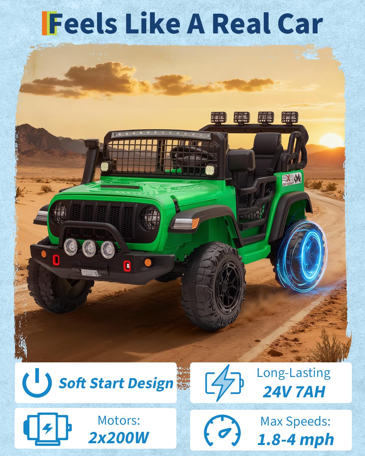 24V 2-Seater Ride on Toy with Remote Control M77172