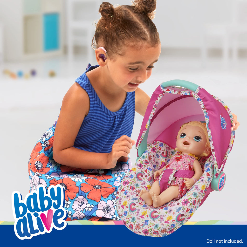 Pink & Rainbow 3-in-1 Doll Car Seat Z851688