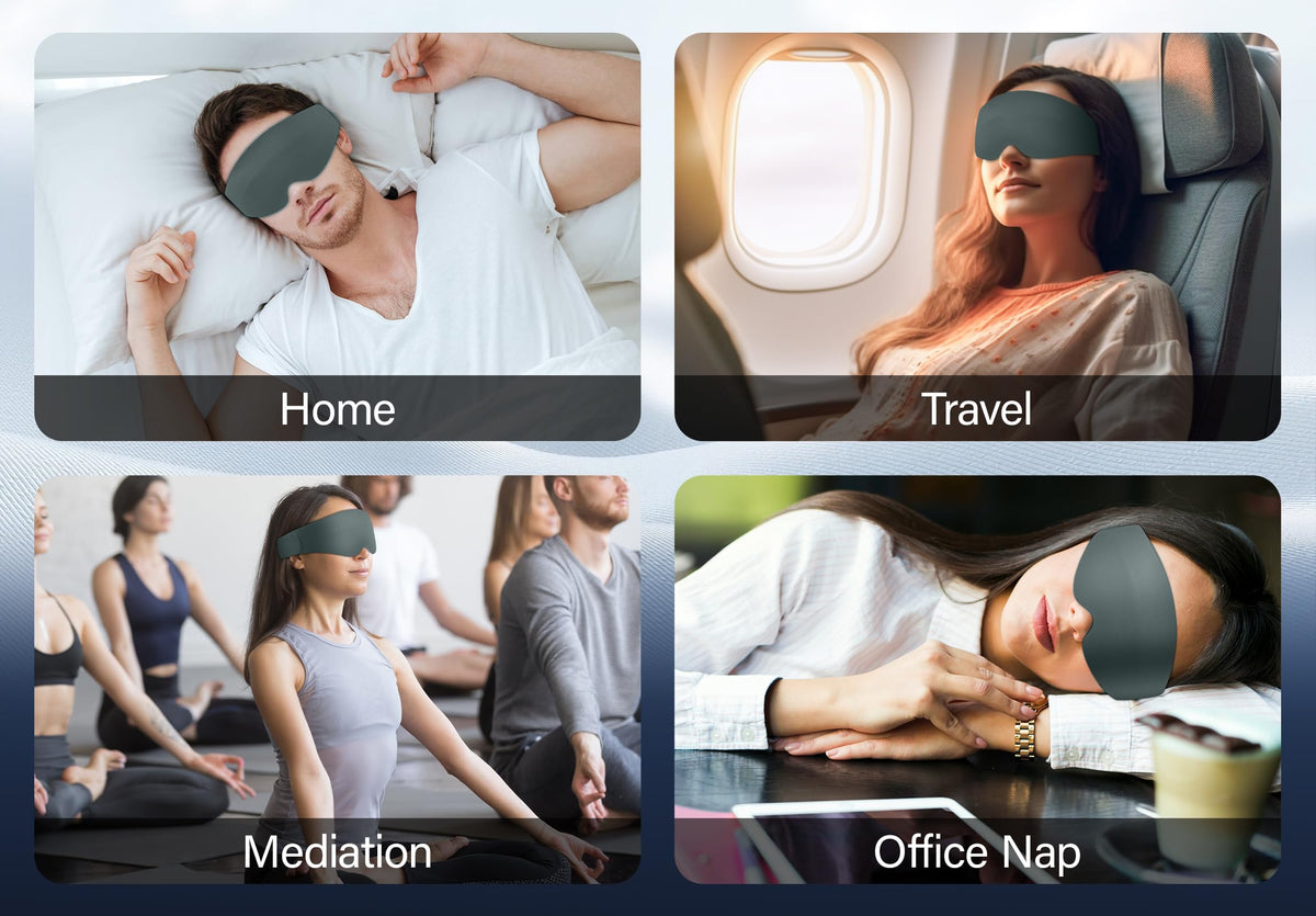 Silk Sleep Mask with Bluetooth Headphones S489