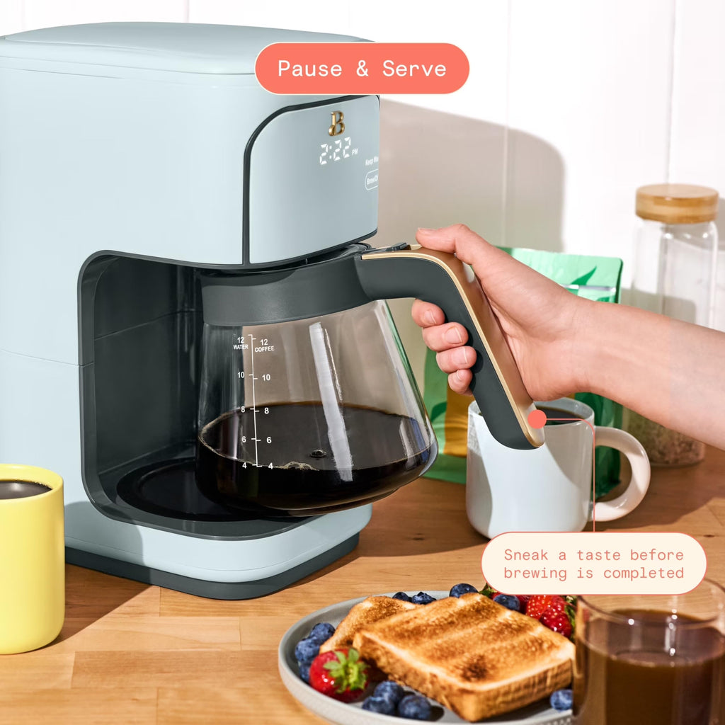 12-Cup Programmable Coffee Maker with Glass Carafe T82721