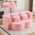 Pink Convertible Sofa Bed W952