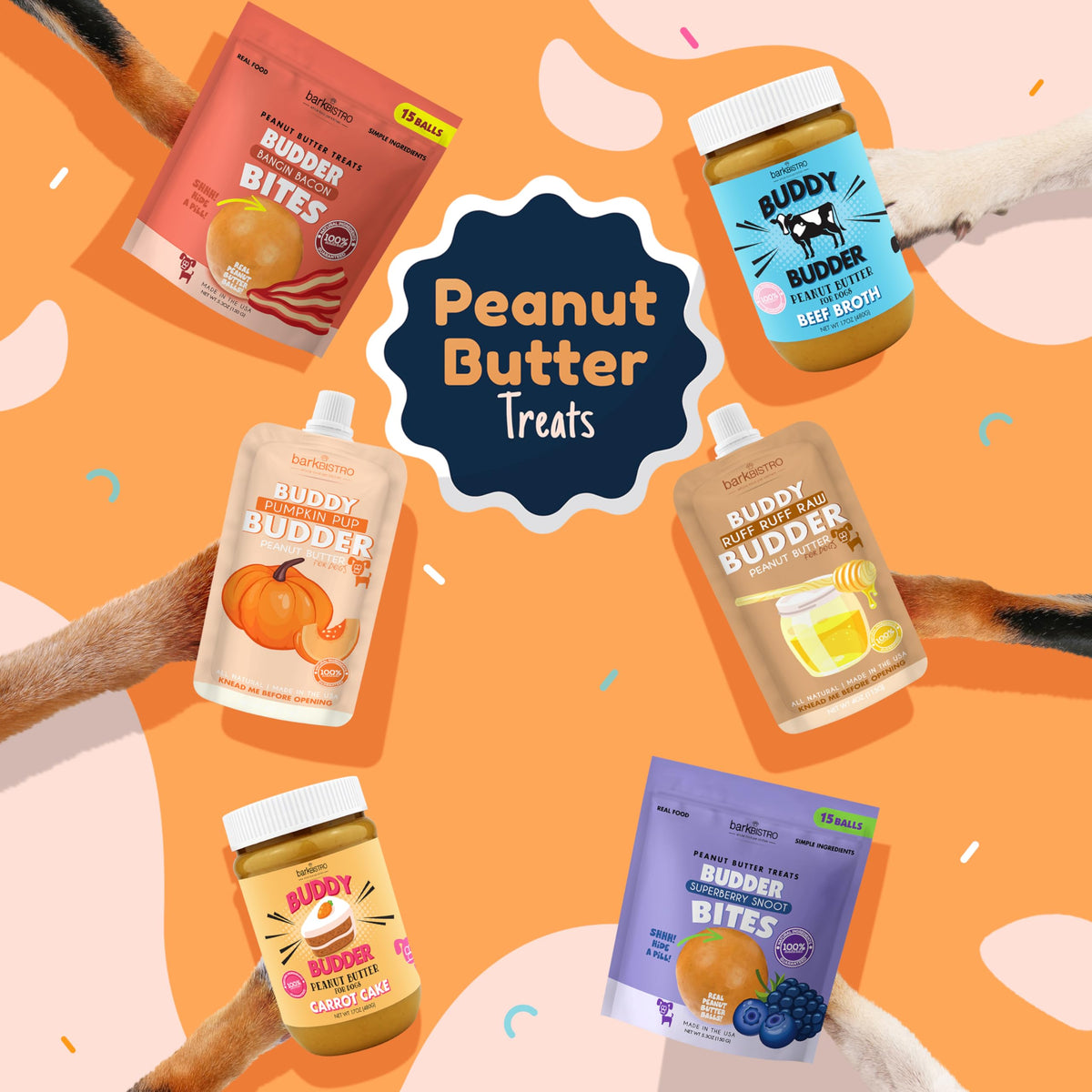 100% Natural Peanut Butter Dog Treat (17oz) D959