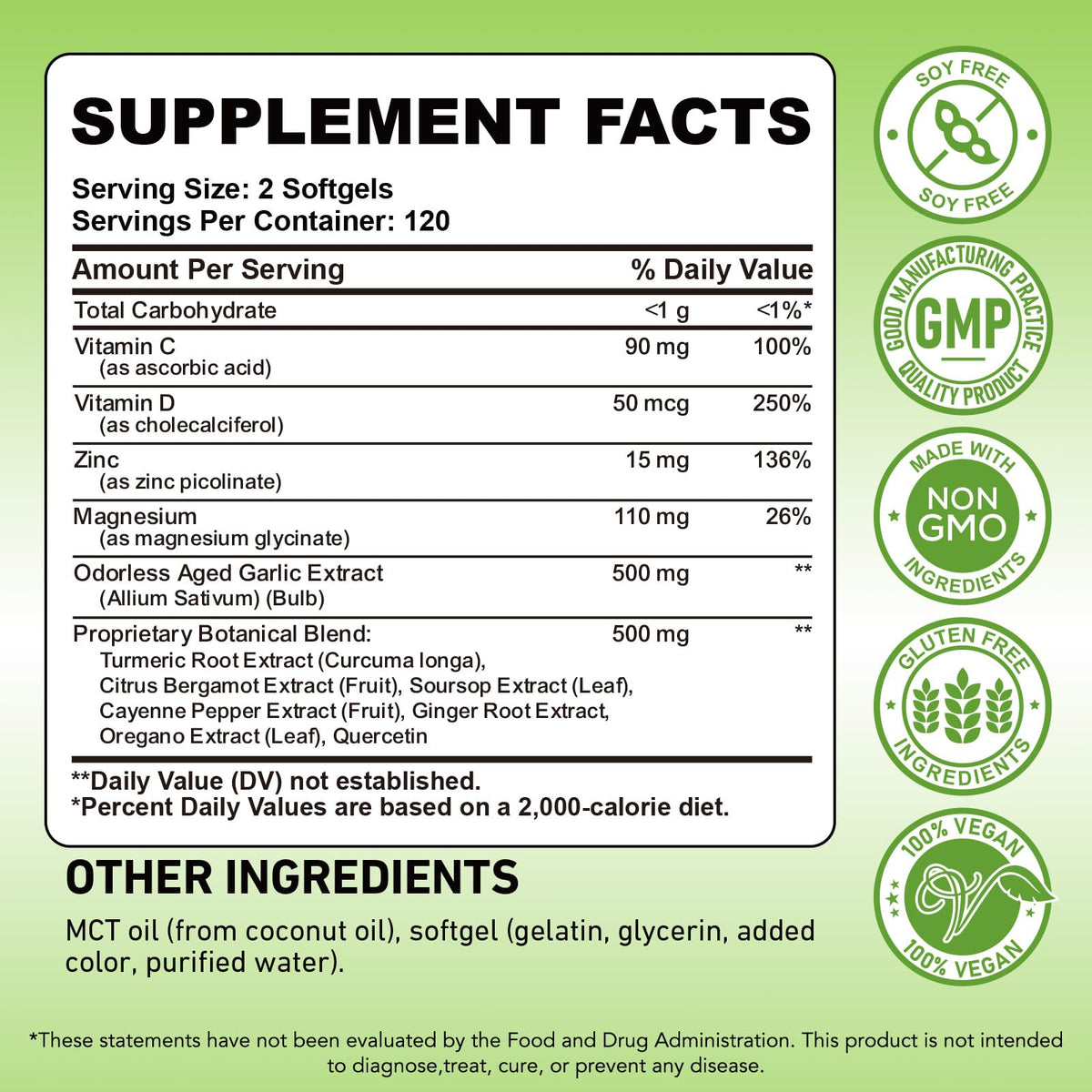 Odorless Garlic Capsules A923337