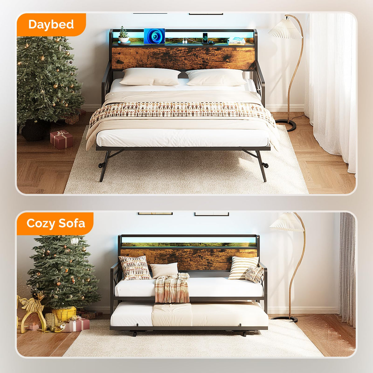 Twin Daybed with Pop Up Trundle O494555