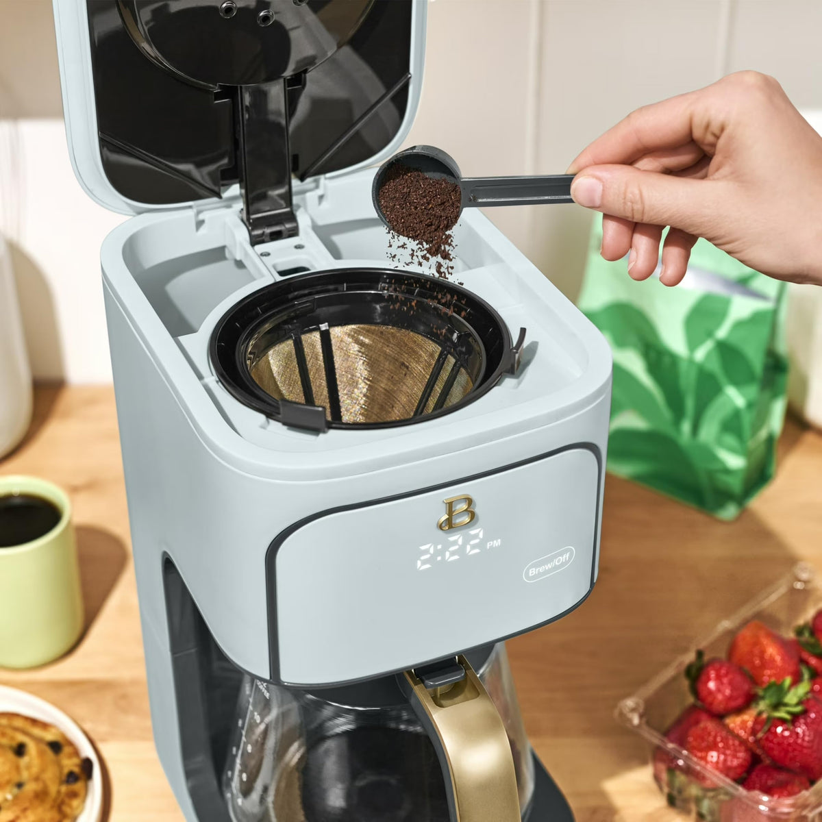 12-Cup Programmable Coffee Maker with Glass Carafe T82721