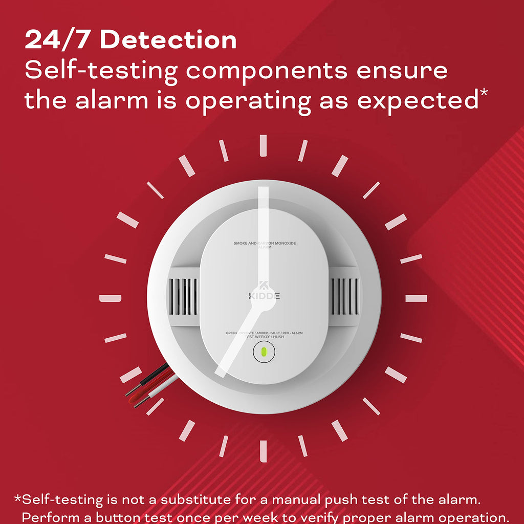 Hardwired Smoke & Carbon Monoxide Detector, 4 Pack Z903732