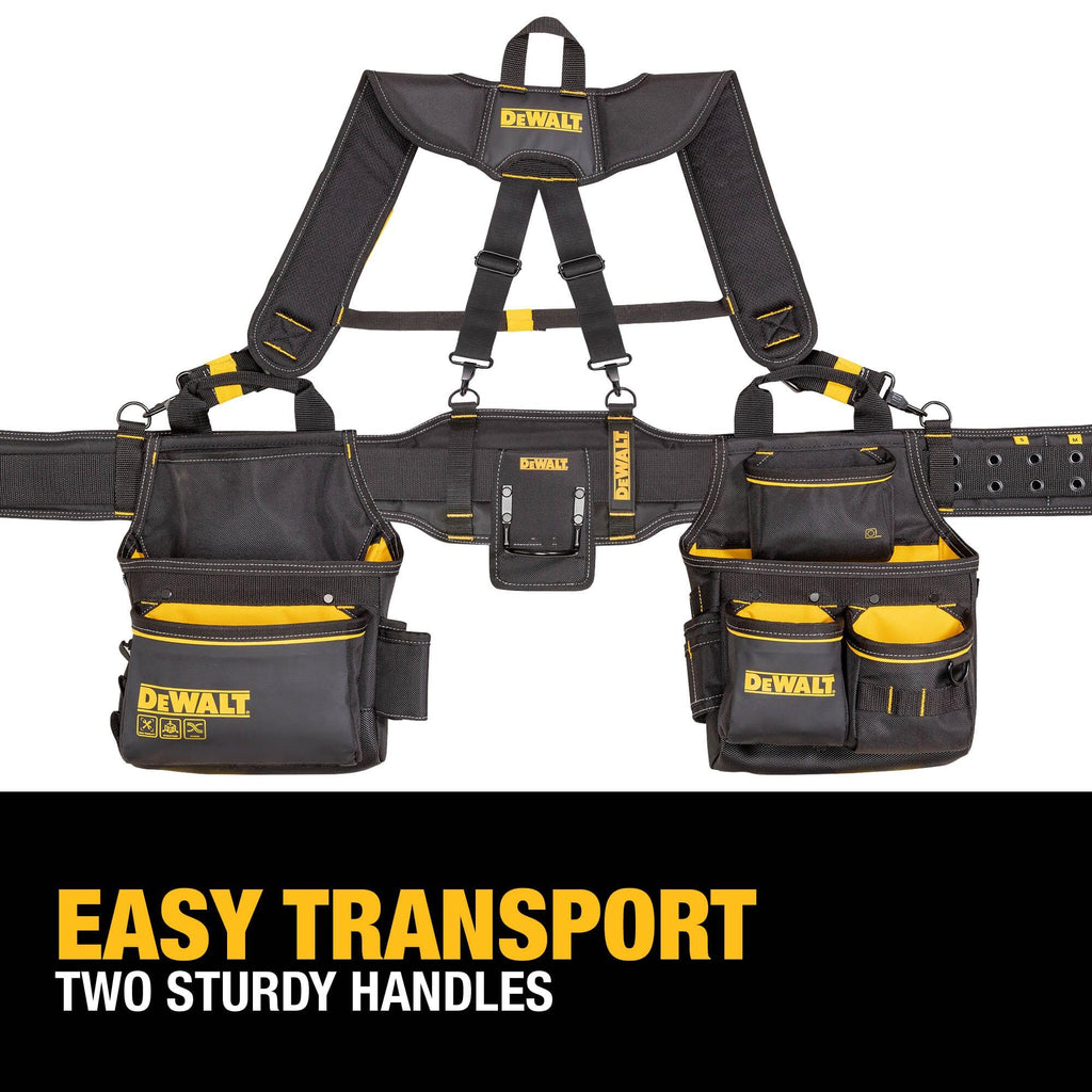 Heavy Duty Tool Belt Organizer with Suspenders and 25 Pockets T702270