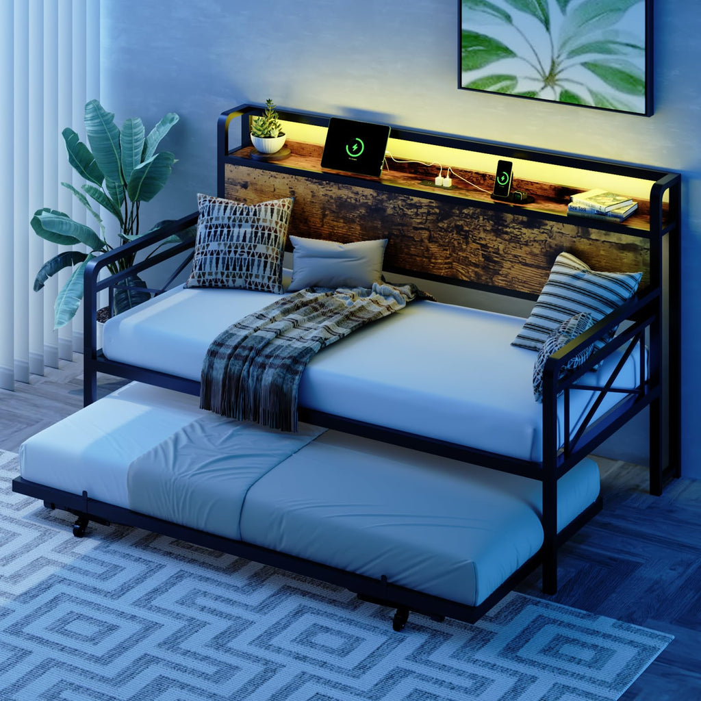 Twin Daybed with Pop Up Trundle O494555
