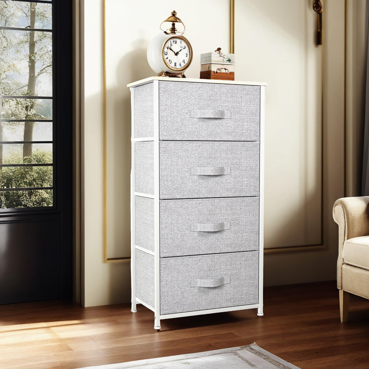 4 Drawer Fabric Storage Dresser U825