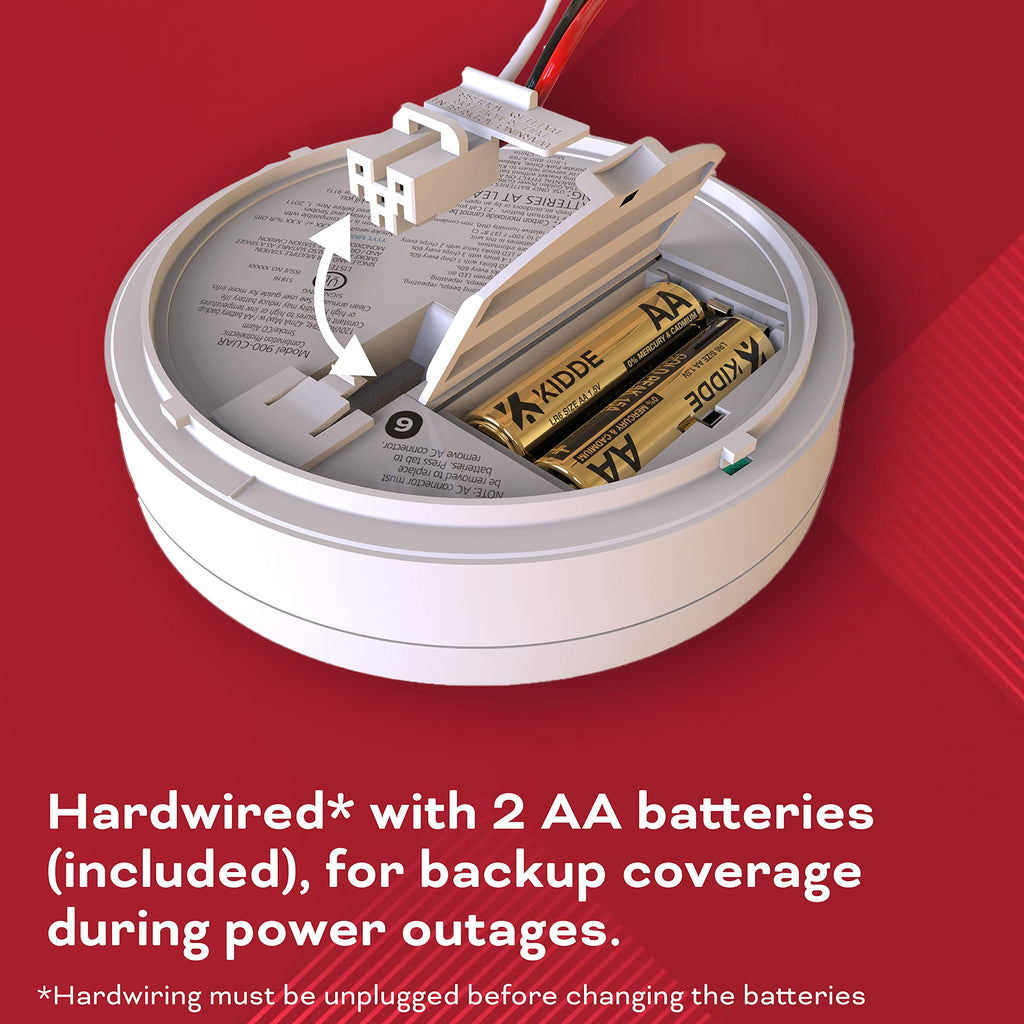 Hardwired Smoke & Carbon Monoxide Detector, 4 Pack Z903732