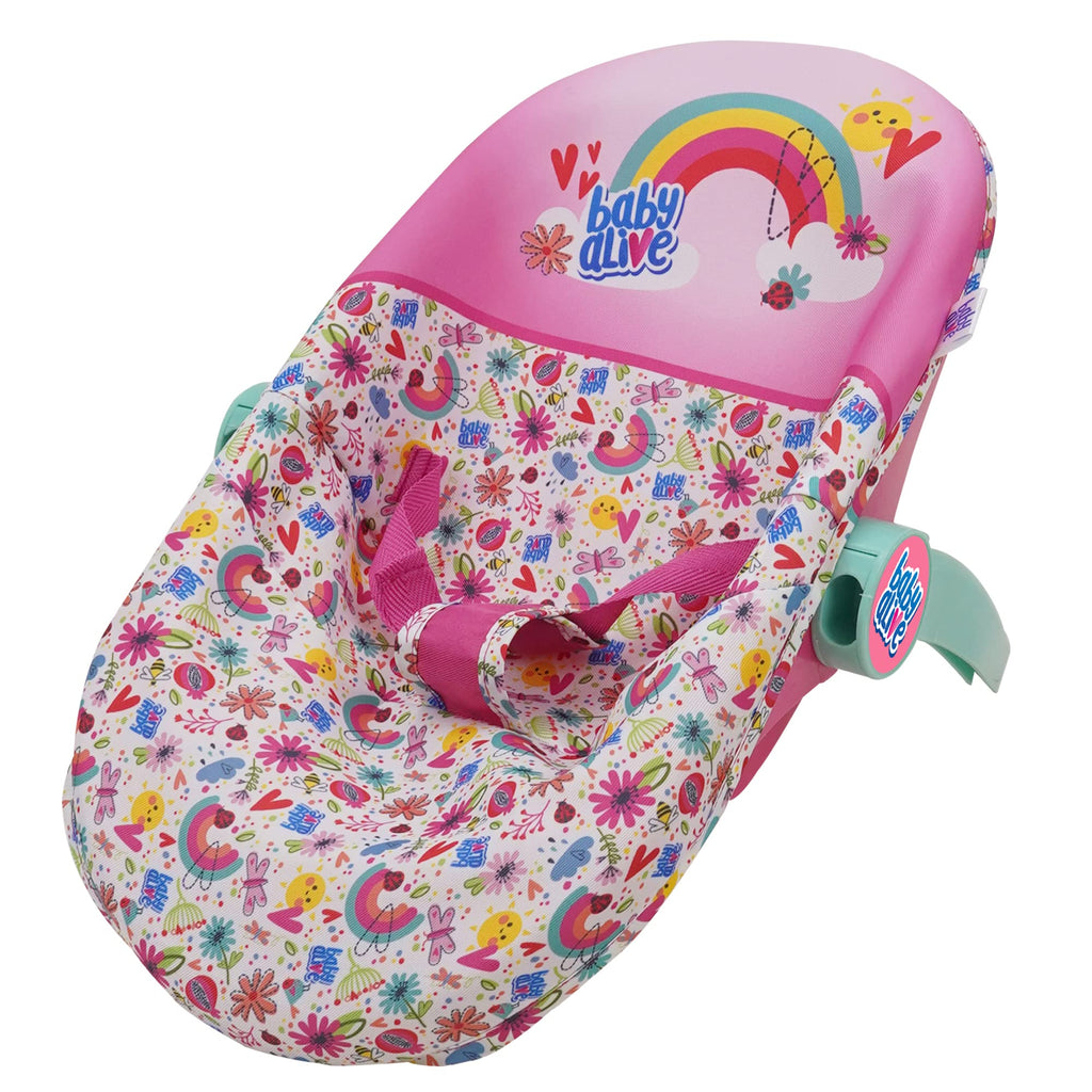 Pink & Rainbow 3-in-1 Doll Car Seat Z851688