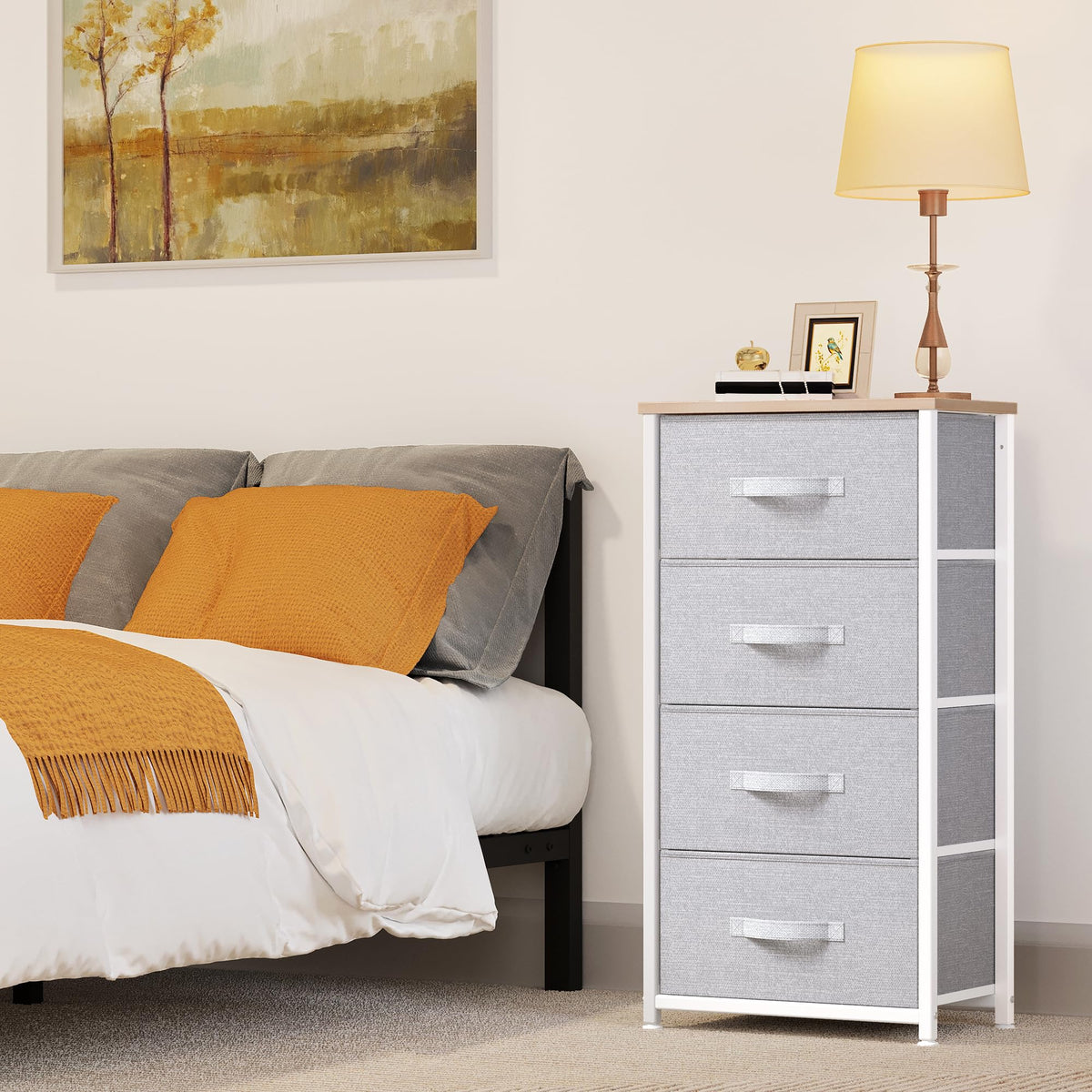 4 Drawer Fabric Storage Dresser U825