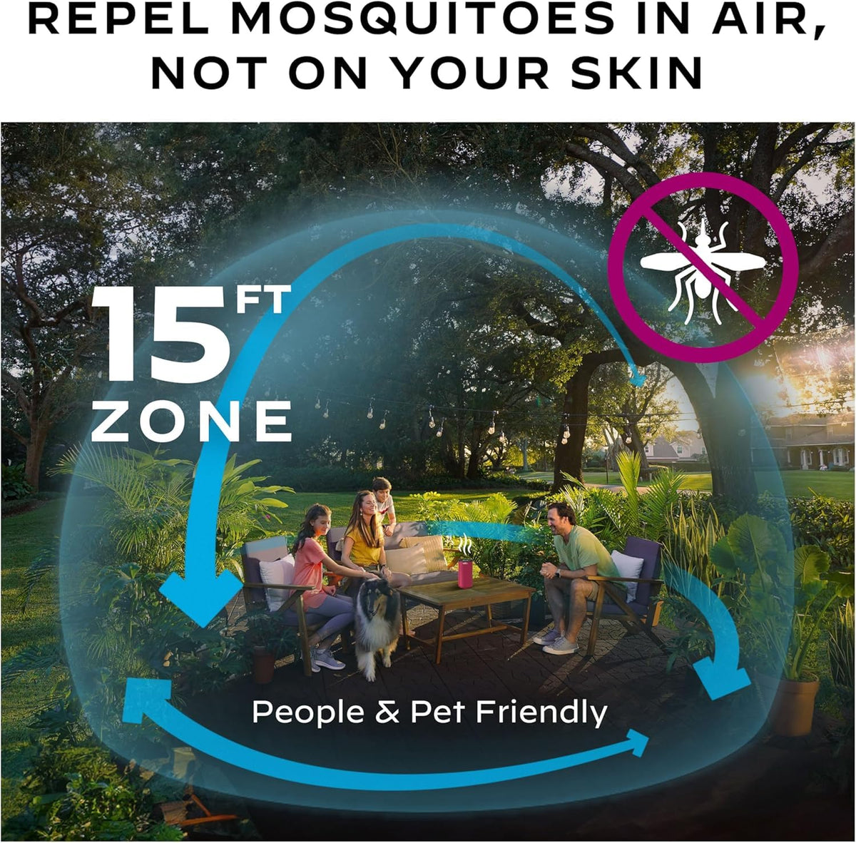 Mosquito Repeller Patio Shield 12-Hour Refill 15 Foot Zone H952370