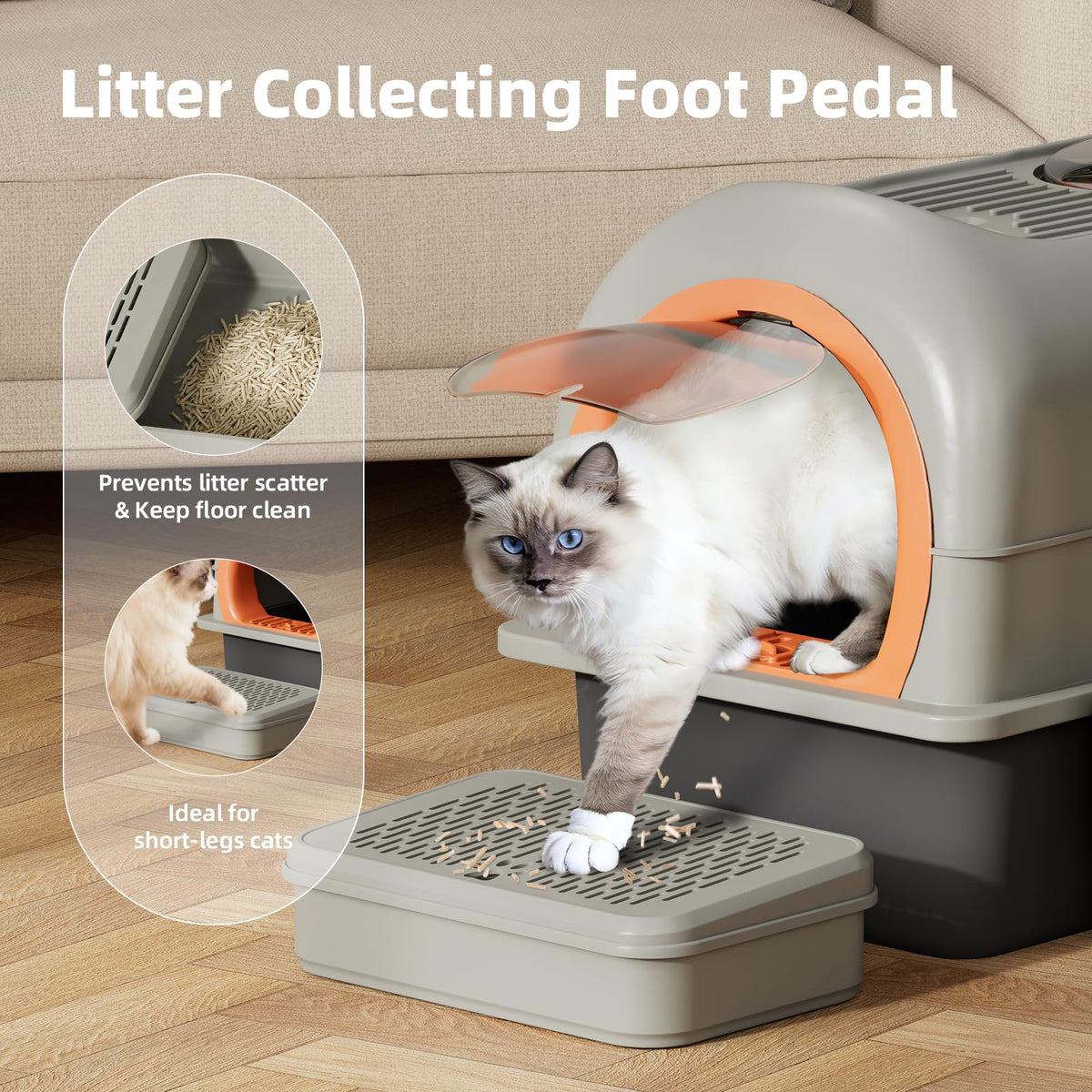 Stainless Steel Cat Litter Box with Lid P50719